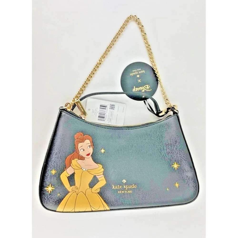 Kate Spade Disney KE571 Black Beauty and The Beast Convertible Crossbody Bag NWT - Picture 7 of 7